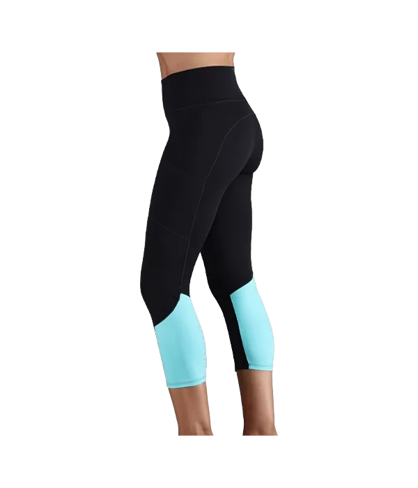 Collants Endless Lift HW7/8 Black/Aqua