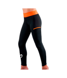 Mallas Endless Cross Pocket Negro Junior Naranja