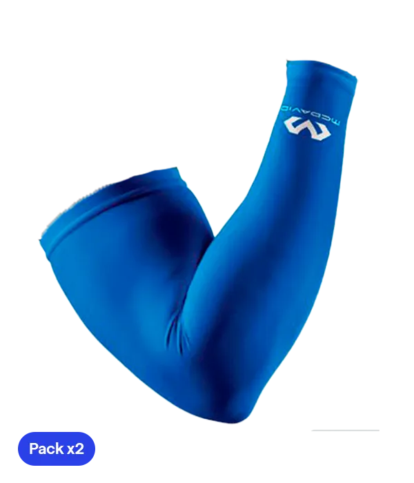 Manchons bras Compression McDavid Bleu (x2)