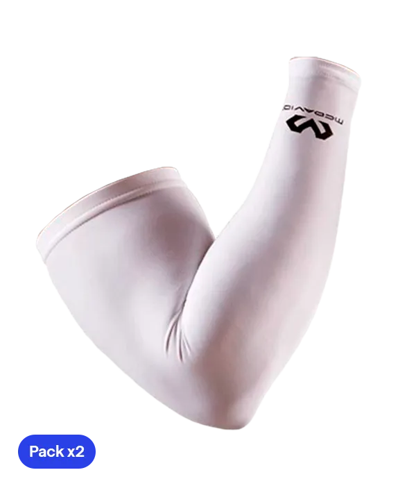 Manchons bras Compression McDavid Blanc (x2)