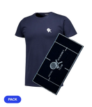 Pack Padel Team Gourmet: Camiseta Gourmet Azul Men + Toalla