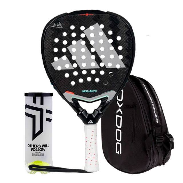 Pack pala Adidas Metalbone 3.4 2025 Ale Galán + Paletero Oxdog Ultra Tour Negro + Pelotas Oxdog BOOST+