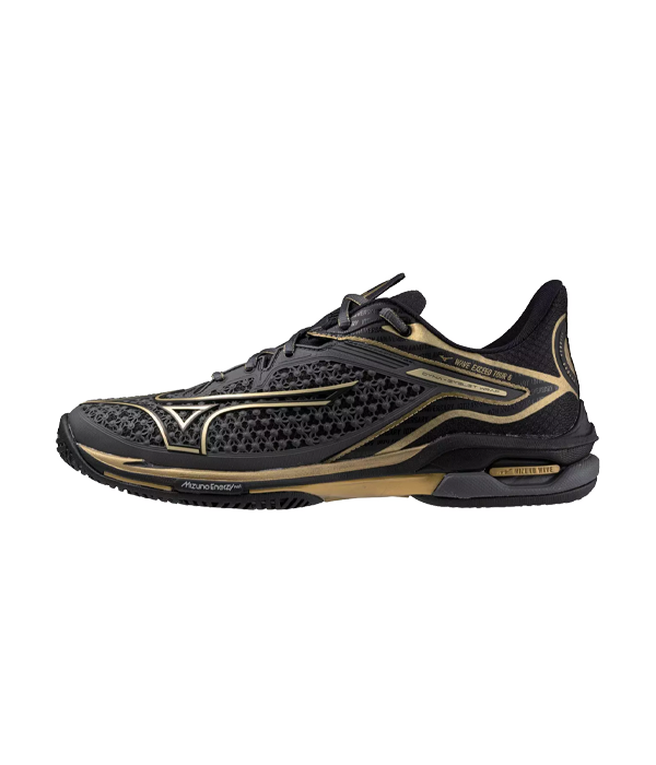 Zapatillas Mizuno Wave Exceed Tour 6 AC 10th Negro/Oro 2024