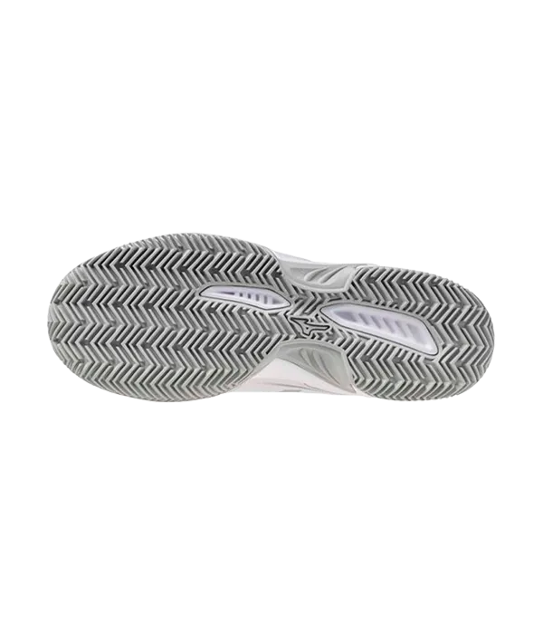 Chaussures de padel Mizuno Break Shot 5 CC Blanc/Gris Femmes 2025