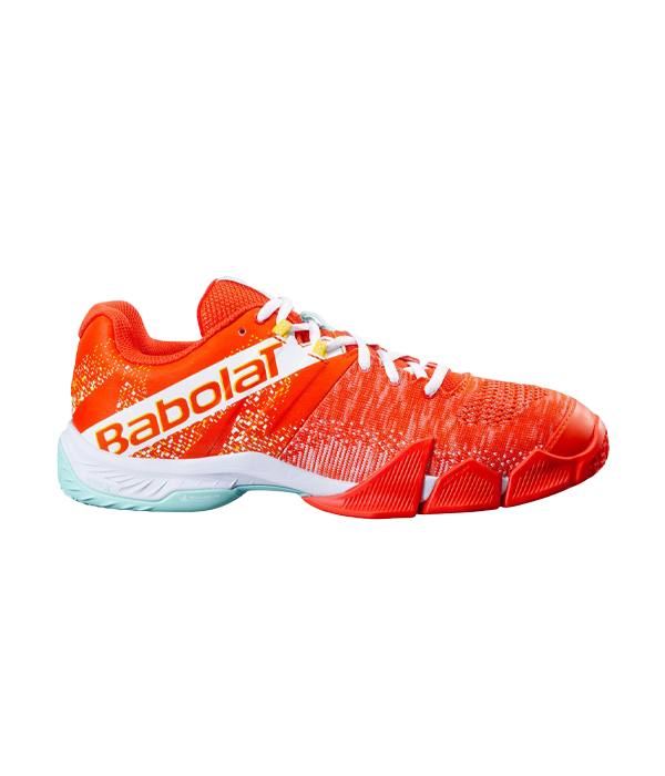 Orange/weiße Movea Babolat -Turnschuhe