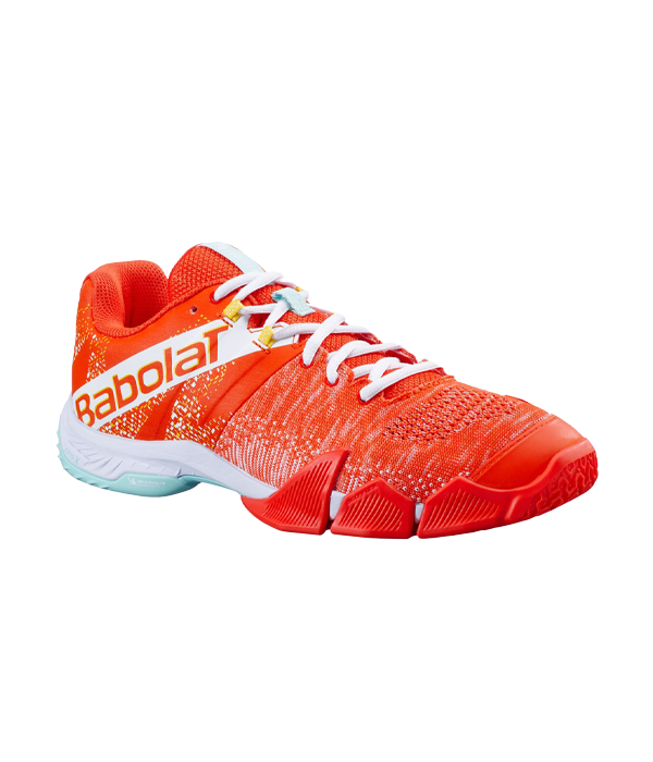 Orange/weiße Movea Babolat -Turnschuhe