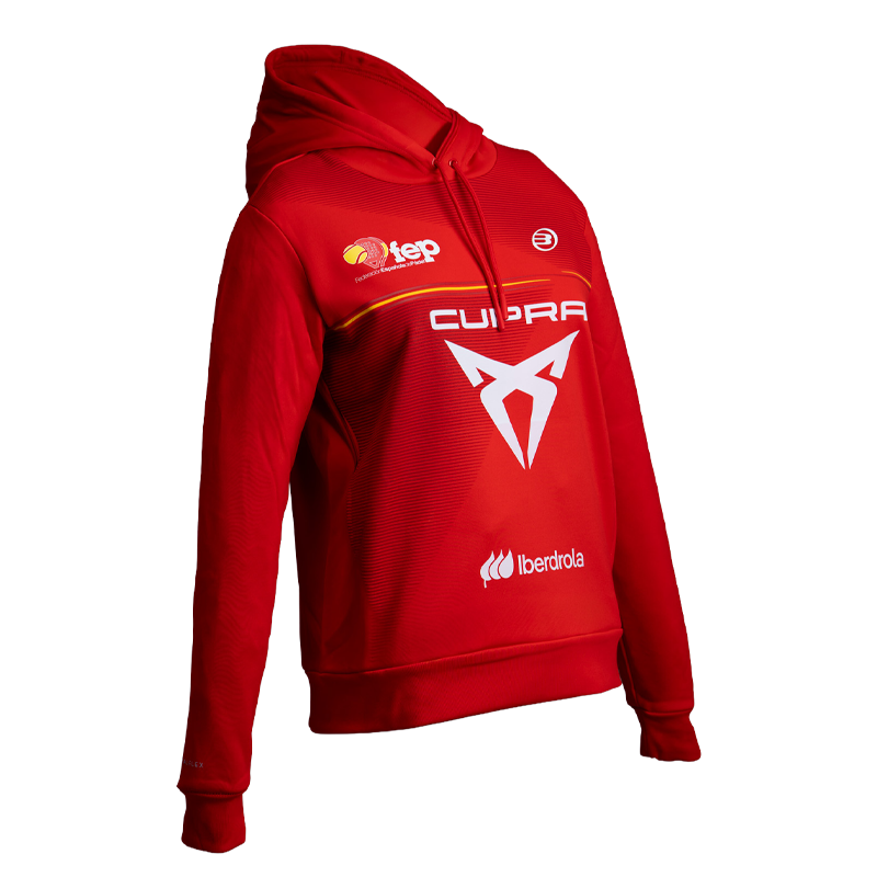 Sweatshirt Bullpadel Official Red Women 2026 Spanish Federation