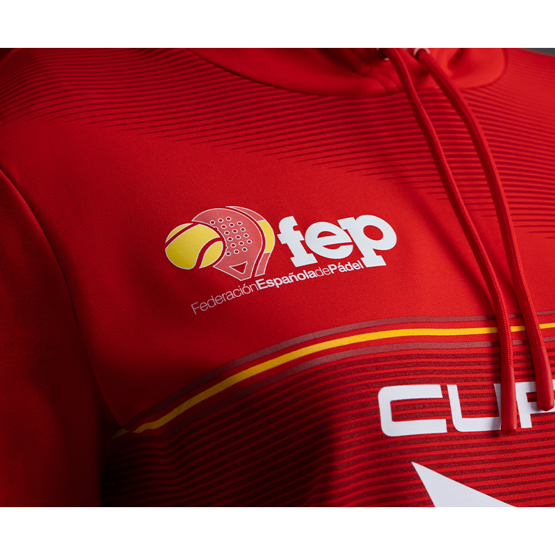 Sweatshirt Bullpadel Official Red Women 2026 Spanish Federation