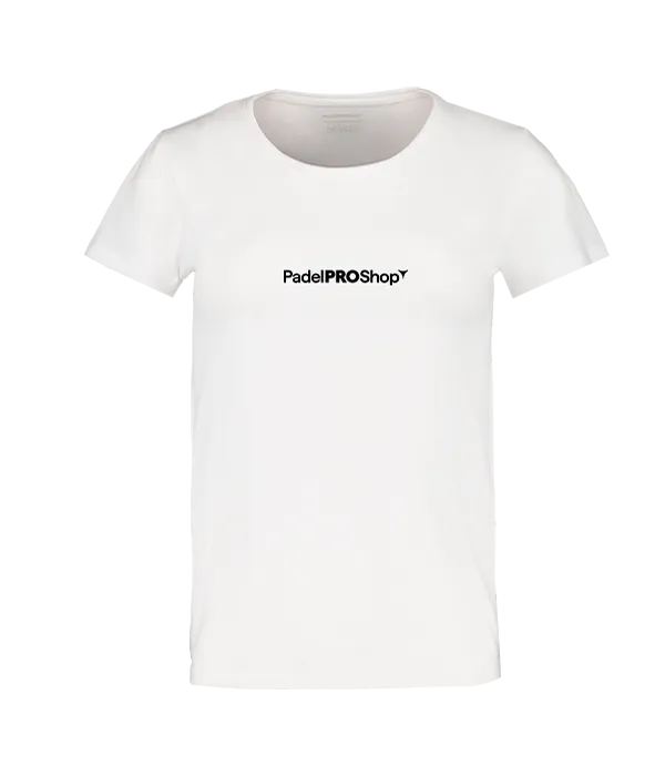 Cotton T-shirt woman PadelPROShop white 