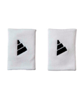 Muñequera Adidas Larga Blanca Logo Grande (Pack x2)