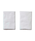 Muñequera Adidas Larga Blanca Logo Grande (Pack x2)