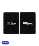 Muñequeras Largas Wilson Negro 2025 (x2)