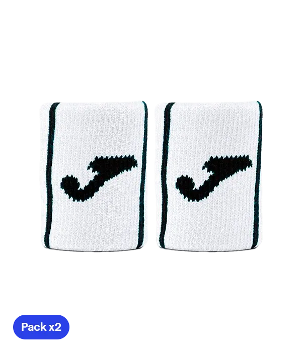 Muñequeras Joma Game Corta Blanco (Pack x2)