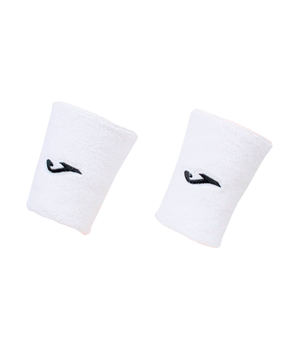 Joma Long White Wristbands (Pack x2)