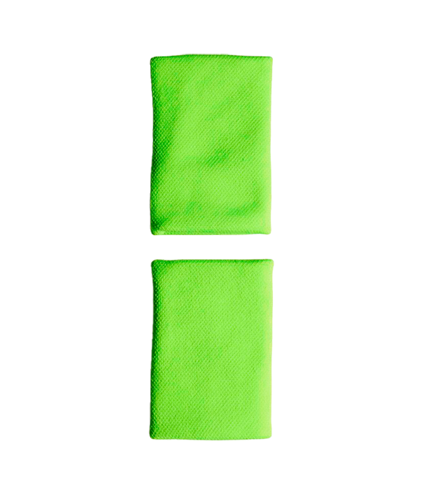 Muñequera Adidas Larga Logo Pequeño 2025 Verde (Pack x 2)