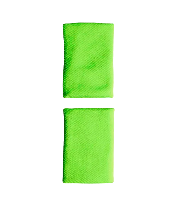 Muñequera Adidas Larga Logo Pequeño 2025 Verde (Pack x 2)