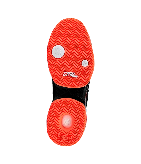 Padelschuhe Munich Padx 55 Schwarz/Rot 2025