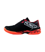 Padelschuhe Munich Padx 55 Schwarz/Rot 2025
