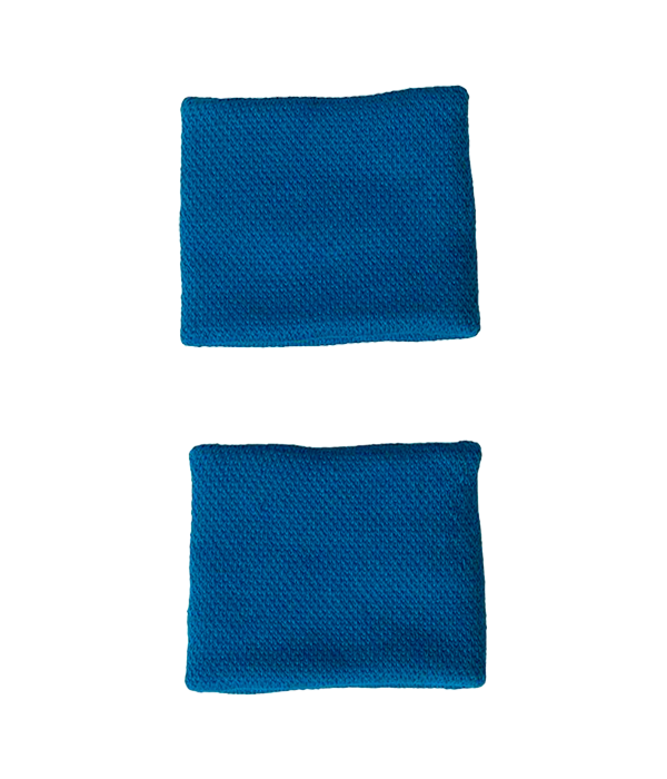 Muñequeras Cortas Adidas Azul 2024 (Pack x2)