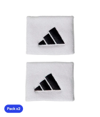 Short Wristbands Adidas White Logo Large (Pack x2)