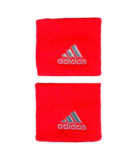 Frotki na nadgarstki Adidas Krótki Czerwony (zestaw x2)