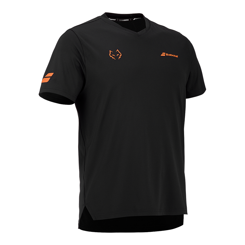 Babolat T-shirt Crew Neck Tee Black/Black 2026 J. Lebron