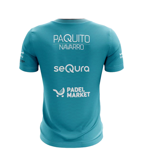 Camiseta Bullpadel Meira Paquito Navarro Turquesa 2025