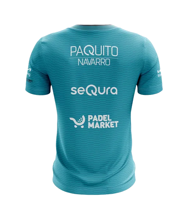 Camiseta Bullpadel Meira Paquito Navarro Turquesa 2025