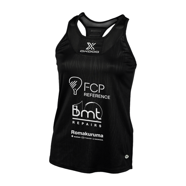 Maglietta Bretelle Oxdog Tiebreak Donna Nero Noa Canovas