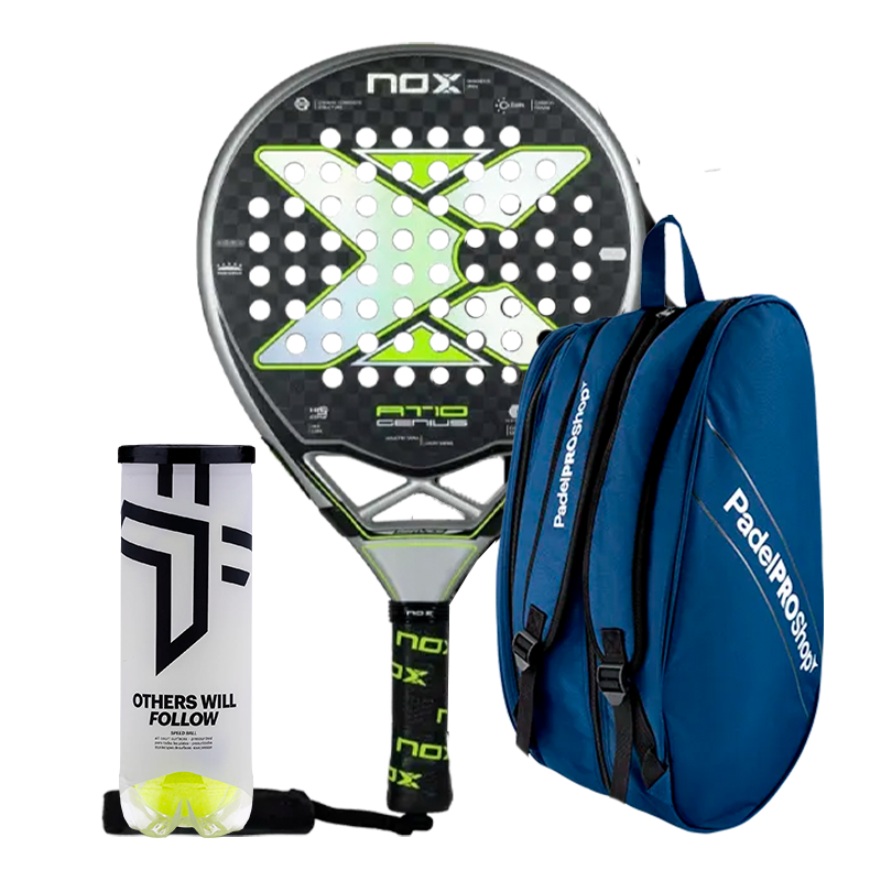 Pack NOX racket AT10 Genius 12K Limited Edition Agustín Tapia +