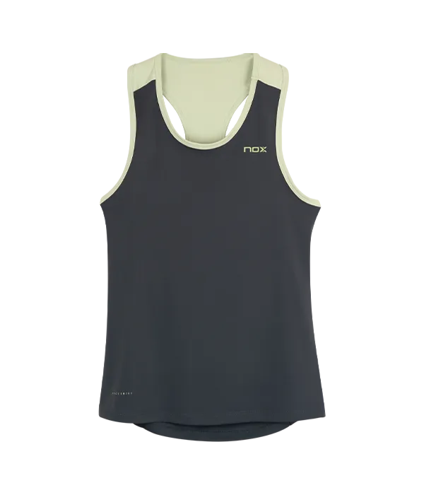 Camiseta Tirantes NOX Pro Women Gris/Verde