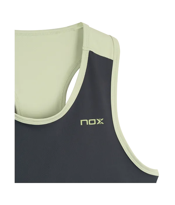 Camiseta Tirantes NOX Pro Women Gris/Verde
