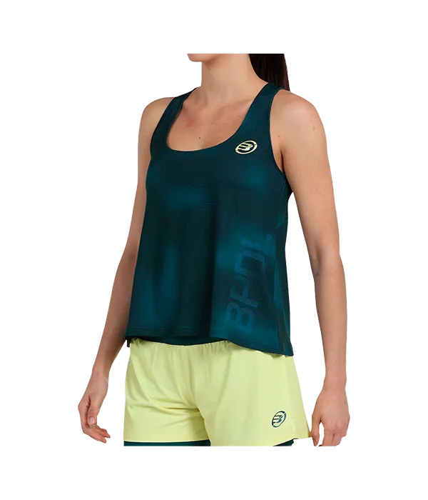 Camiseta Bullpadel Oidio Mujer Verde Pato