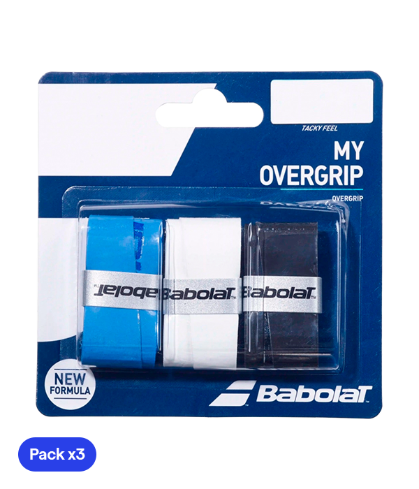 Overgrip Babolat My overgrip (pack X3) White/Blue