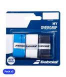 Overgrips Babolat My Overgrip Azul/Blanco/Negro (Pack x3)