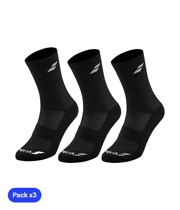 Calcetines Babolat Negro Junior (Pack x3)