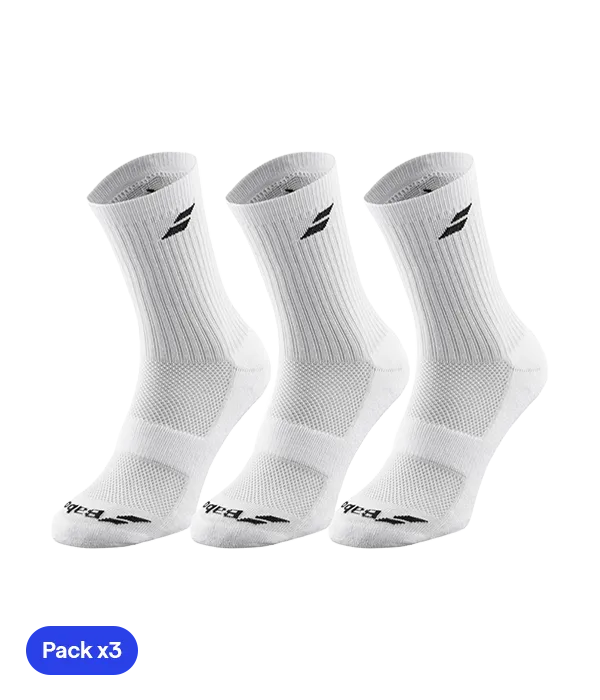 Calcetines Babolat Blanco Junior (Pack x3)