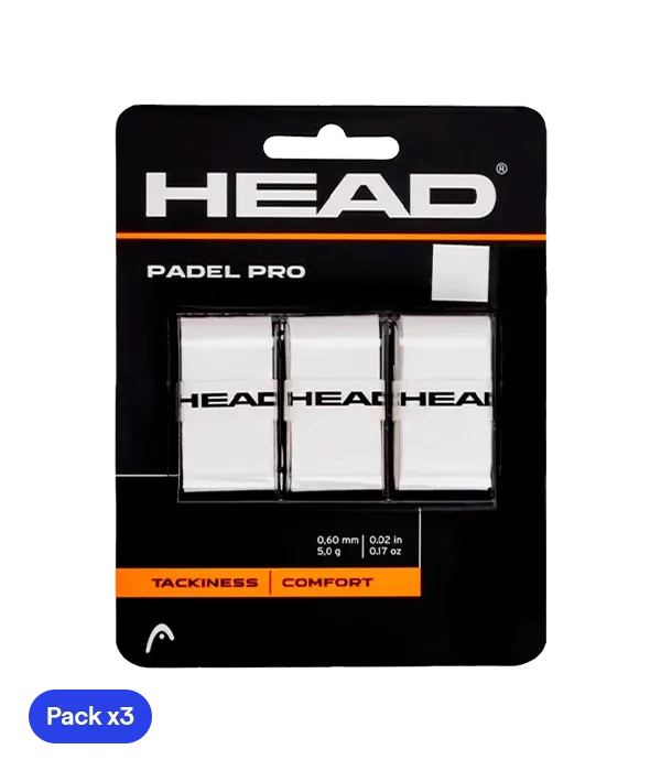 Overgrips HEAD Padel Pro Blanco (Pack x3)