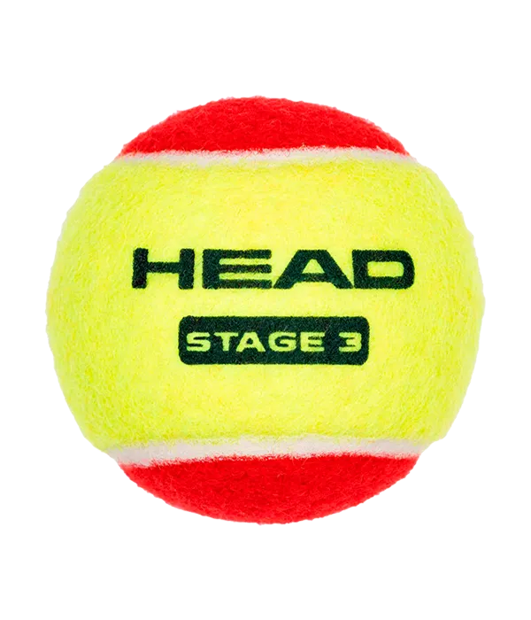 Pelotas HEAD Stage 3 (5/8 años) (Pack x3)