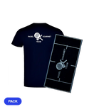 Pack Padel Team Gourmet: Camiseta Algodón Azul Marino + Toalla