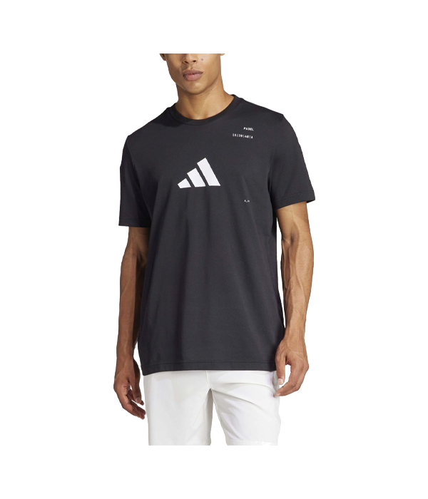 Camiseta Adidas Padel CAT Negra 2024