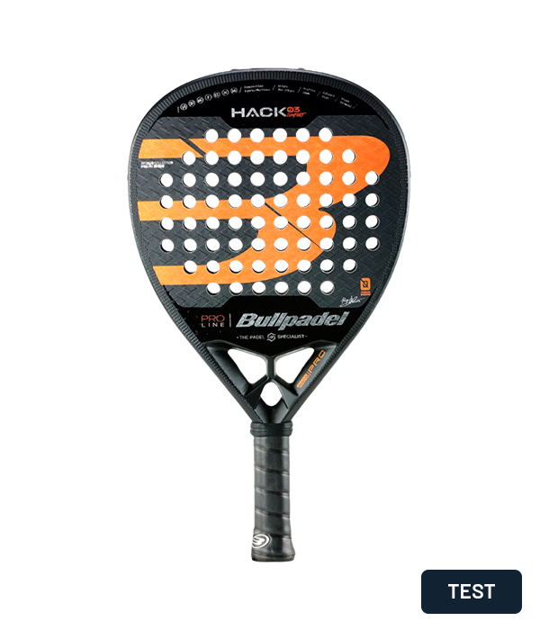 Pala de TEST Bullpadel HACK 03 Comfort 2024