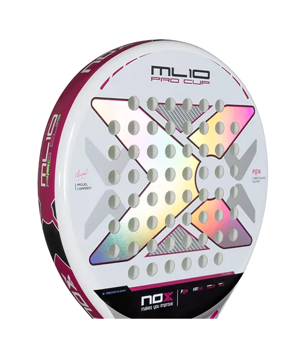 NOX Padel Racket ML10 Pro Cup Silver 2025 Miguel Lamperti