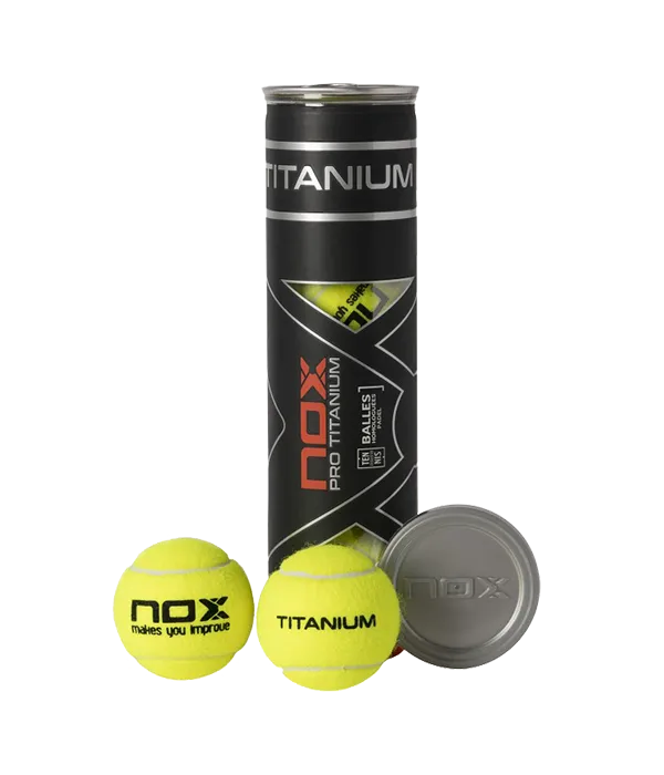 Bote de Pelotas NOX Pro Titanium (x4)