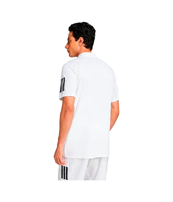 Polo Adidas Club 3STR Blanco 2025