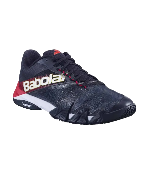 Babolat Padelschuhe Jet Rush 2 Black/Tomate Red 2025