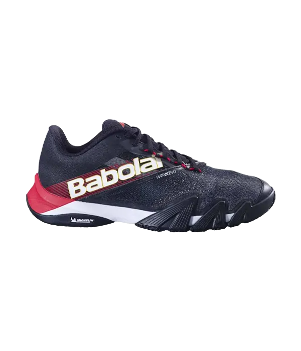 Babolat Padelschuhe Jet Rush 2 Black/Tomate Red 2025