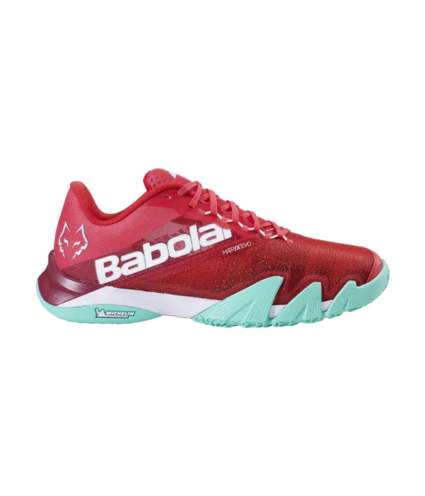 Zapatillas Babolat Jet Premura Red/Electric Green Juan Lebrón