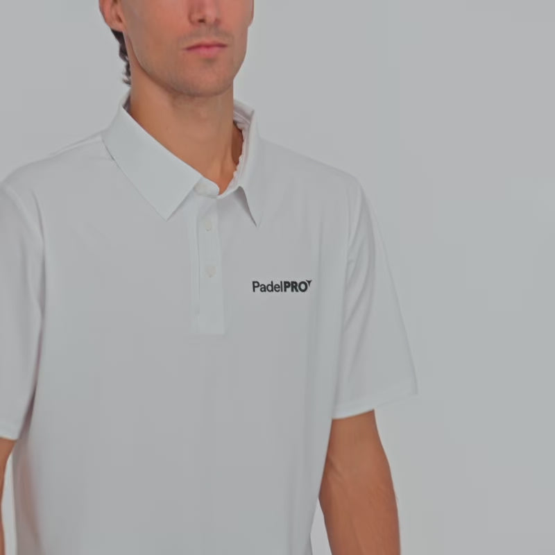 Polo Pro Elite PadelPRO Blanc