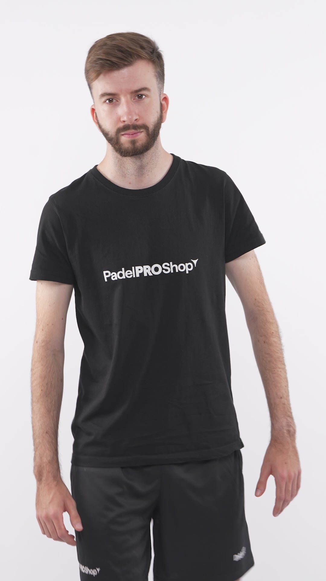 Camiseta algodón PadelPROShop Negra